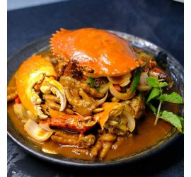 Mala Crab with braised chicken feet